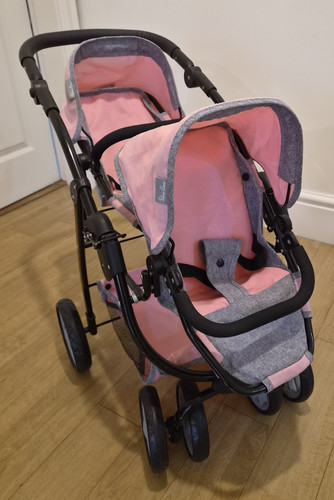 Silver cross twin doll pink - silver,