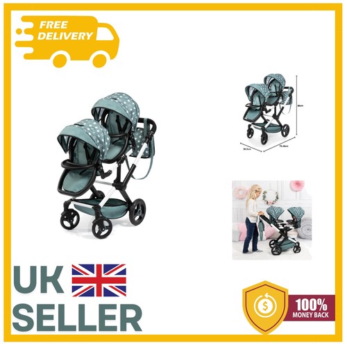 Twin dolls pram stylish - pram,