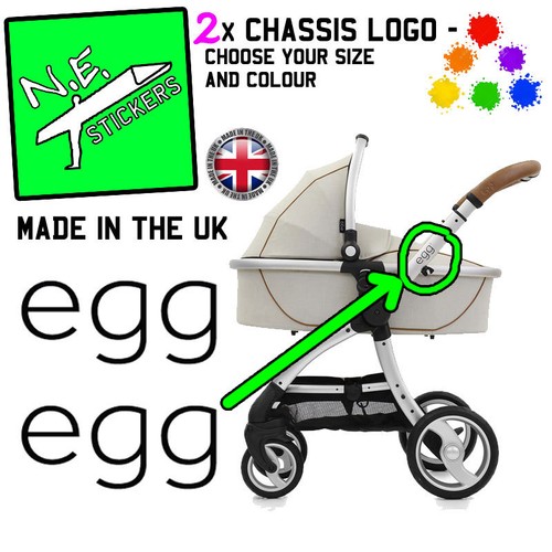 Replacement egg pram logos - egg,